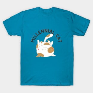 Millennial Cat Pun T-Shirt